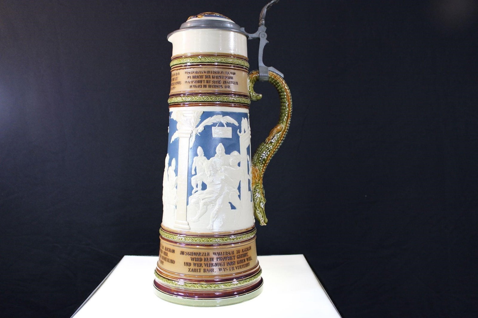 LARGE METTLACH GERMAN BEER STEIN #2194 (1 of 7)