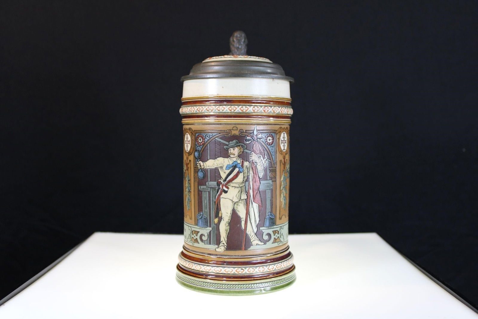 METTLACH GERMAN BEER STEIN #1914 (1 of 6)