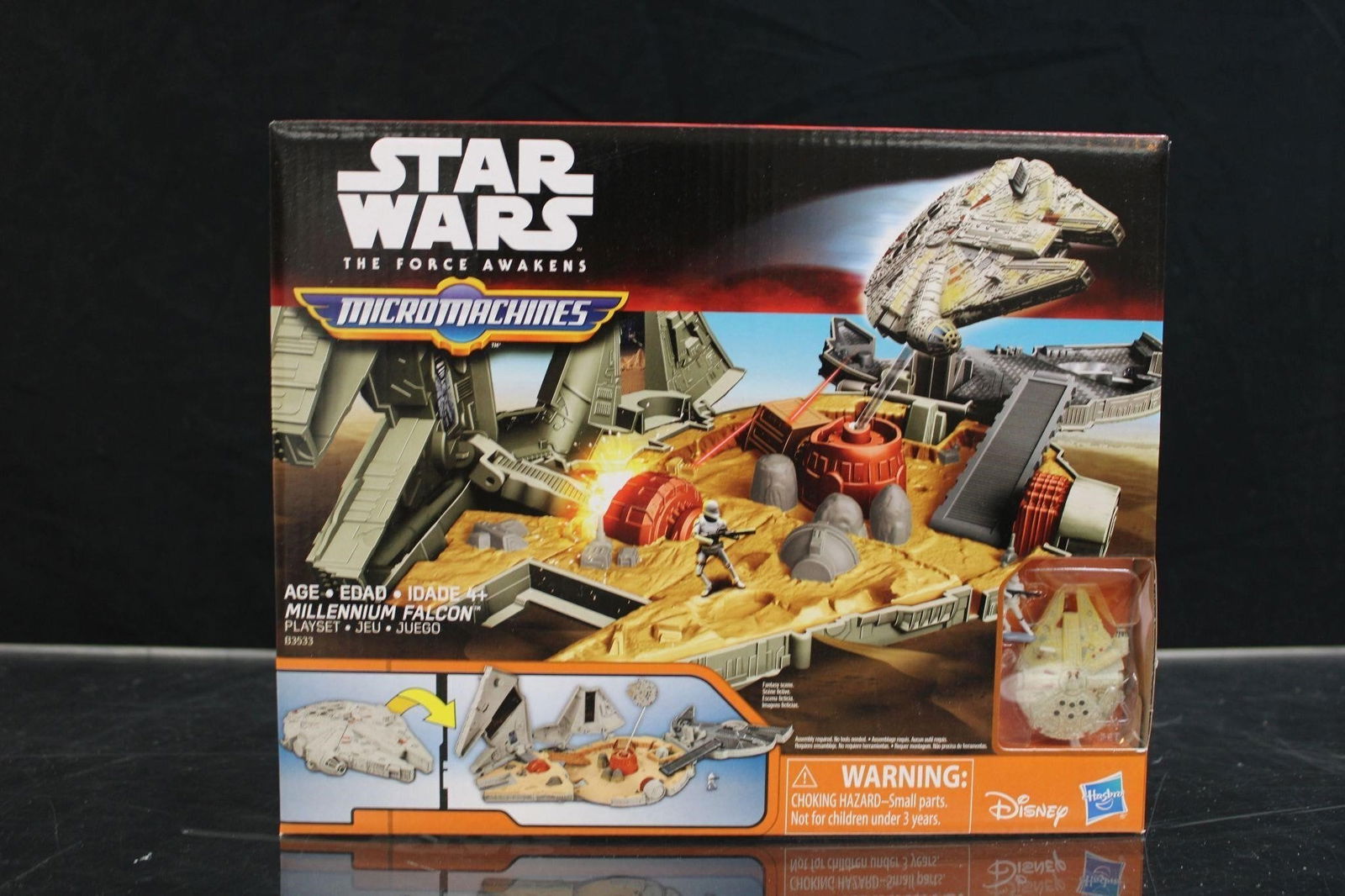 Star Wars The Force Awakens Micro Machine: This is a Star Wars The Force Awakens Micro Machines Millennium Falcon Playset. New!