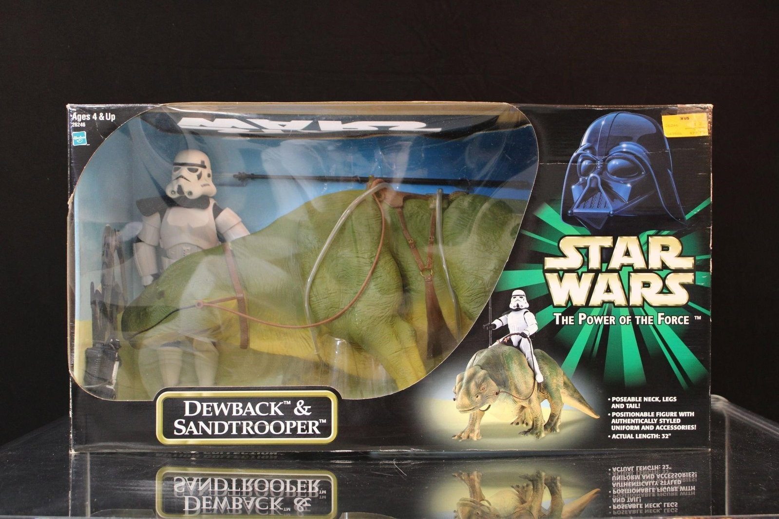 The Power of the Force DEWBACK & SANDTROOPER: Star Wars Power of the Force Dewback and Sandtrooper- Kenner New!