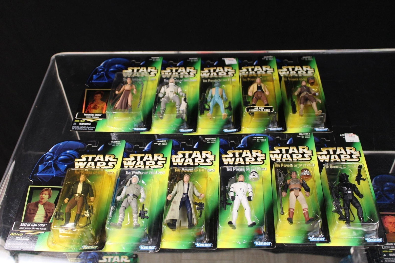 Star Wars The Power of the Force - Collection 1: This is a collection of Star Wars The Power of the Force action figures- Collection 1 - Kenner NEW!LEIA IN BOUSHH DISGUISEBESPIN HAN SOLOLUKE SYKYWALKER IN HOTH GEARDEATH STAR GUNNERLANDO CALRISSIAN A