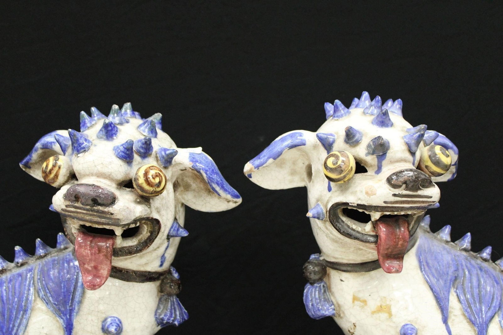 Pr. of Large Chinese Temple Foo Dogs (1 of 12)