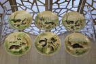 Higgins & Seiter Majolica Bunny Plates