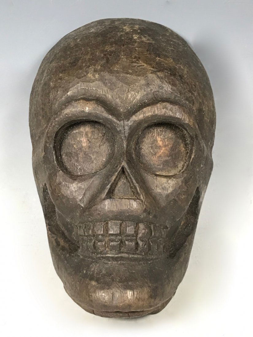 Vintage Skull Paper Mache Pattern/Sculpture (1 of 5)