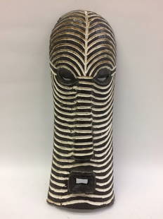 Songye Mask: African Art Songye Mask is from Congo. The dimension is 14 inches high x 5 inches wide. The shipping cost for domestic is $40.00 flat rate shipping within the Continental US, the International foreign