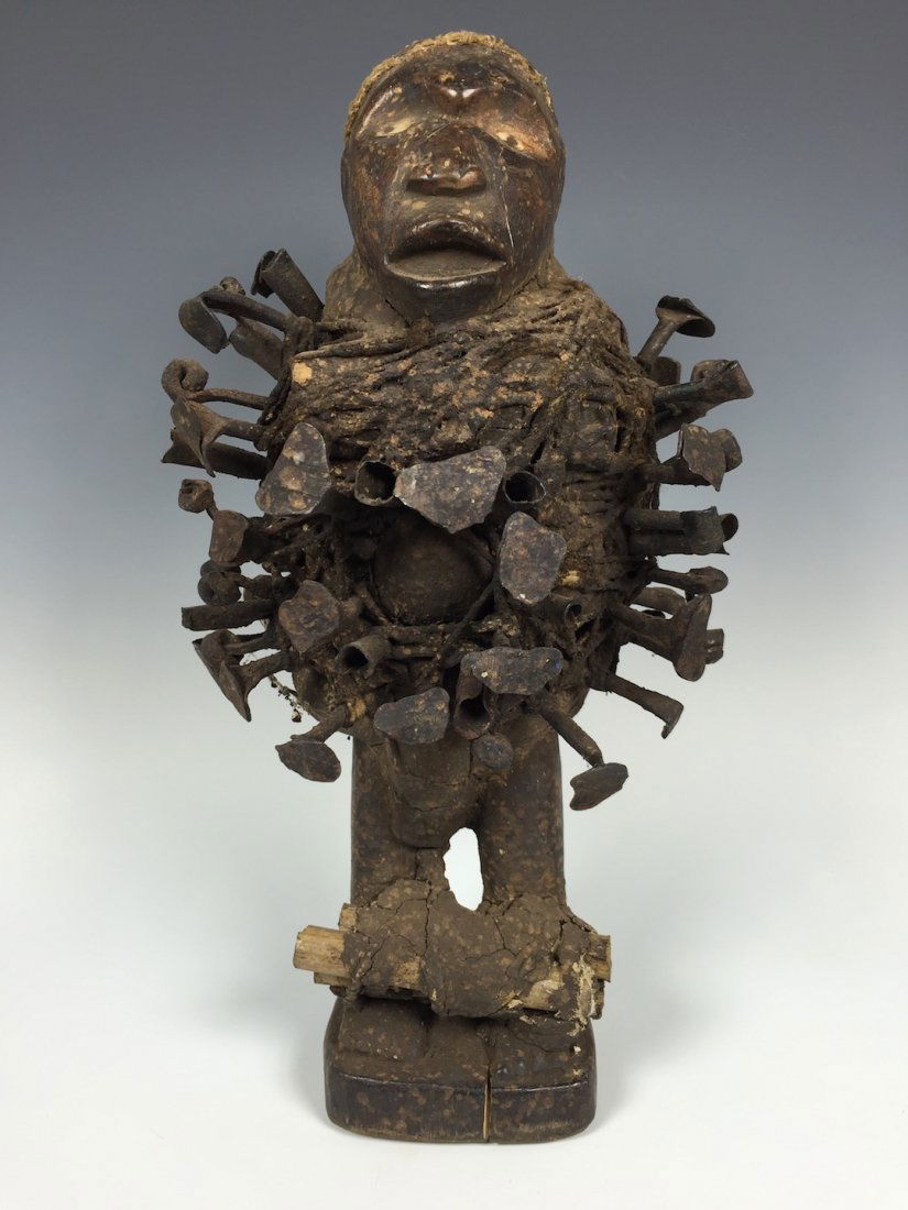 Bacongo Nail Fetish Statue (1 of 4)