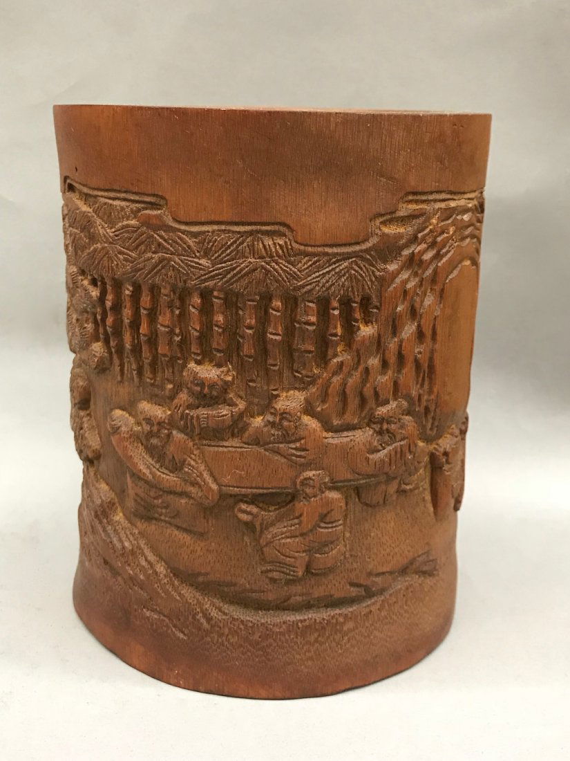Carved Bamboo Brushpot (1 of 8)