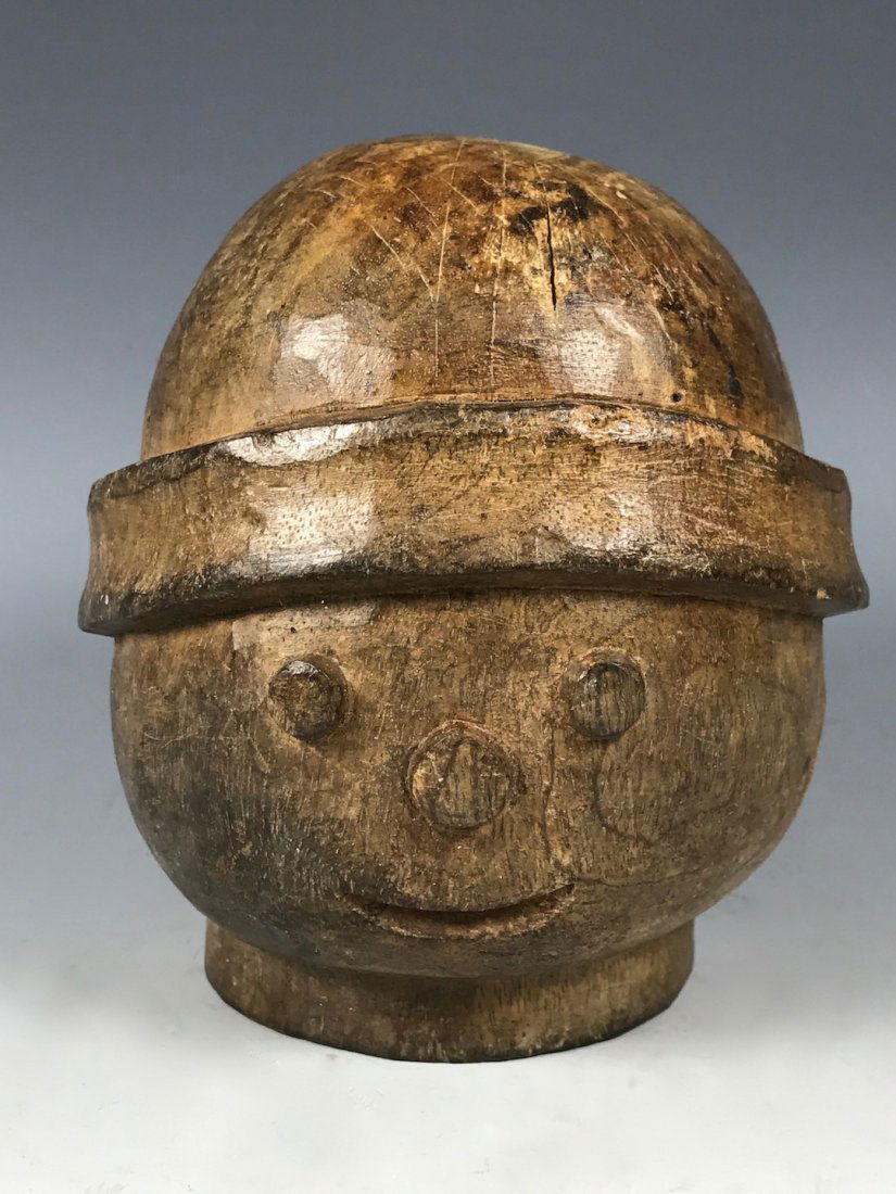 Snow Man Head Paper Mache Mold/Pattern (1 of 5)