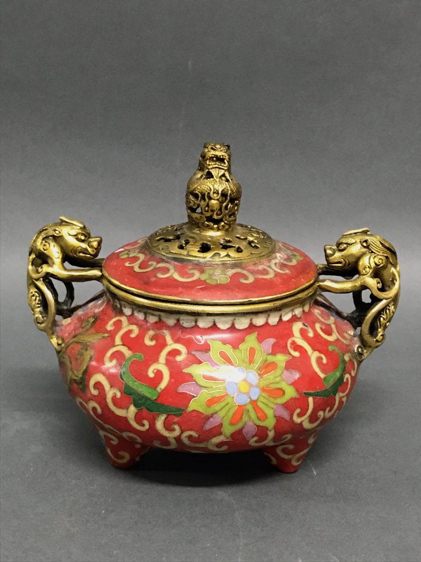 Cloisonne Incense Burner (1 of 9)