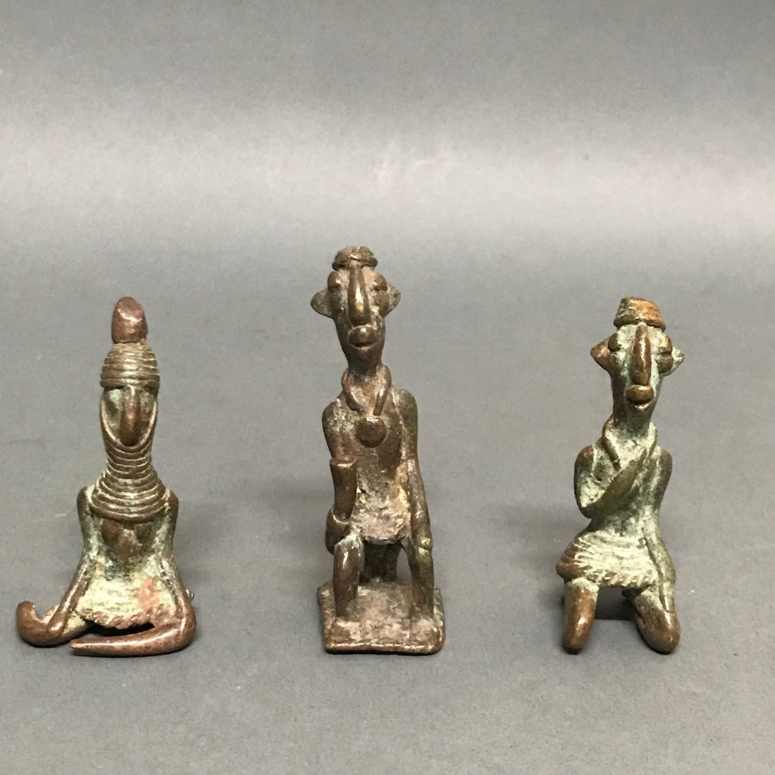 Set of 3 Akan Bronze Goldweight (1 of 5)