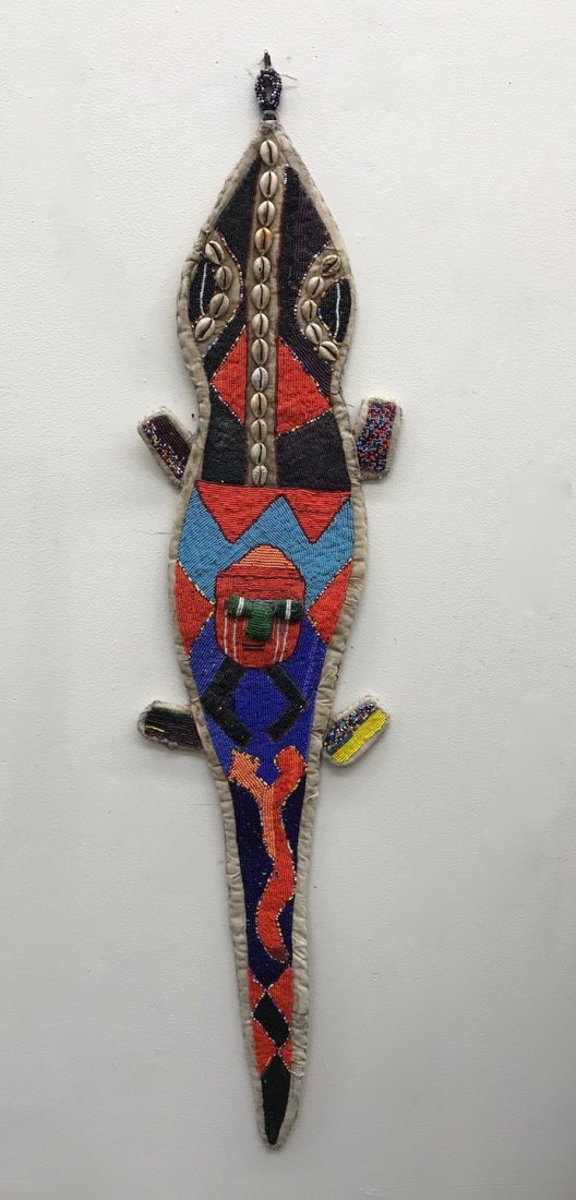 Yoruba Beaded Lizard Ceremonial Sash (1 of 7)