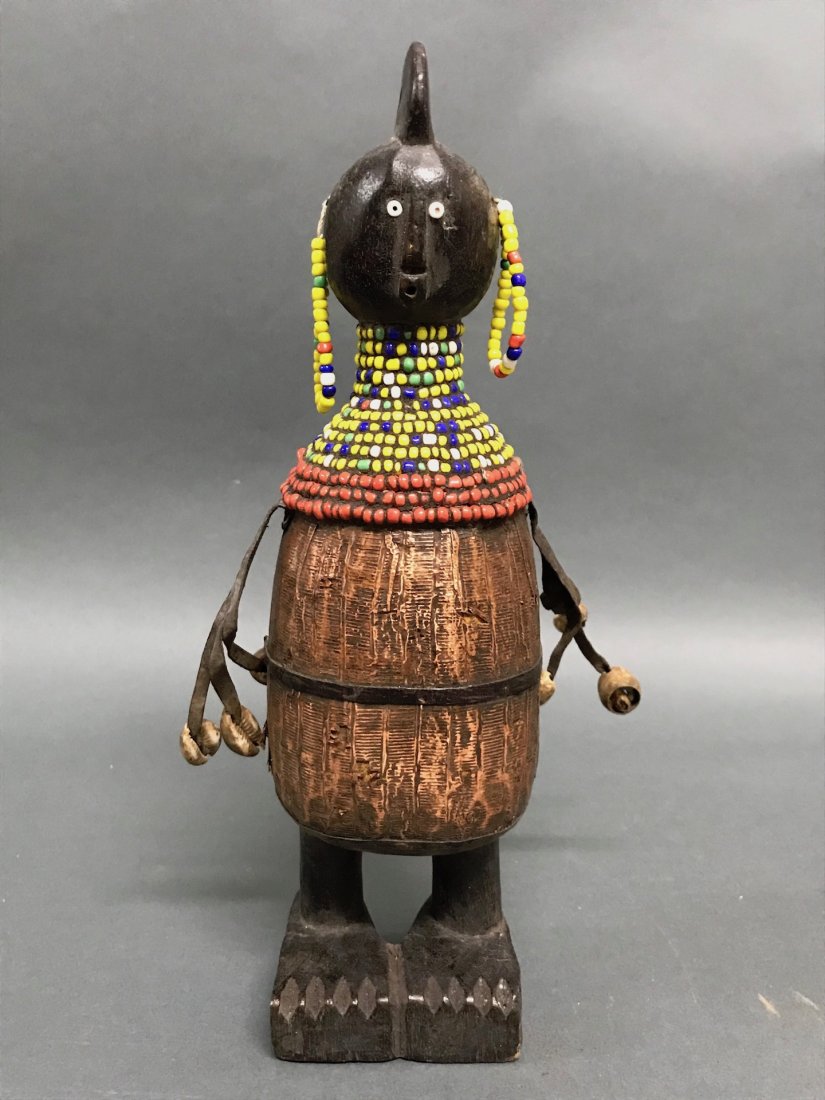 Namji Doll: African Art Namji Doll from Nigeria. The dimension 11.5 inches high x 3 inches wide. The packing and shipping cost with insurance for domestic is $35.00 flat rate shipping within the Continental US, t