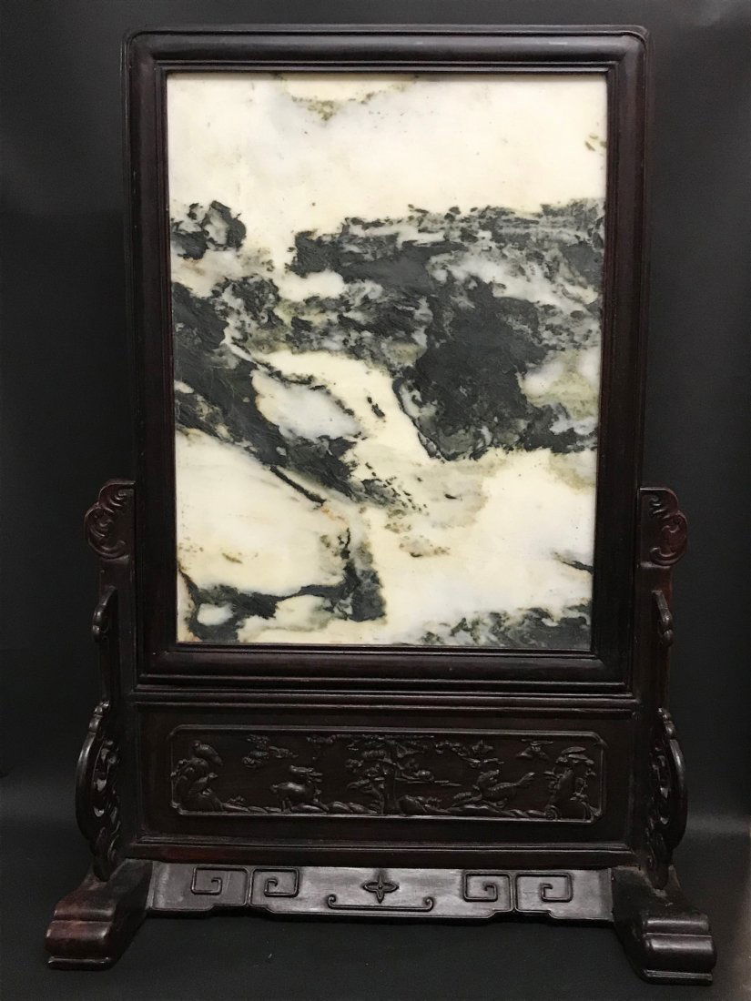 Large Table Screen Dream Stone with Wooden Frame (1 of 8)