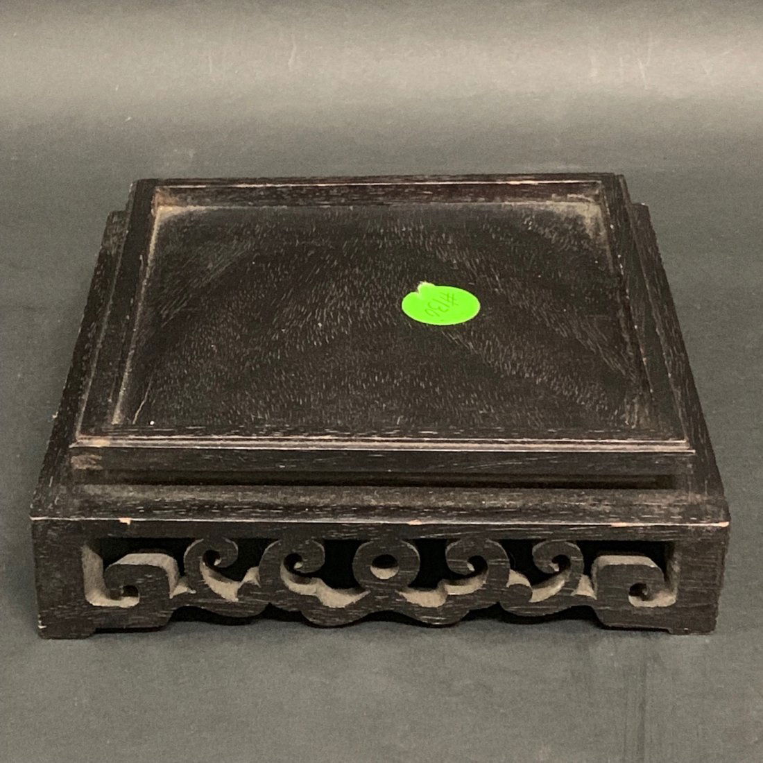 Carved Square Wooden Base: Chinese Art Carved Square Wooden Base. Dimension 2 inches high x 6 inches wide. The packing and shipping cost with insurance for domestic is $30.00 flat rate shipping within the Continental US, the In