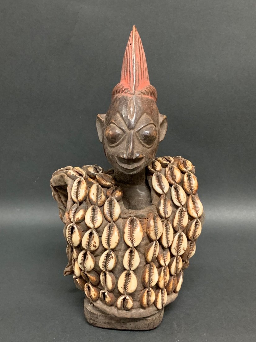 Ibeli Doll: African Art Ibeji Doll from Nigeria. Dimension 11 inches high x 5.5 inches wide. The packing and shipping cost with insurance for domestic is $30.00 flat rate shipping within the Continental US, the I