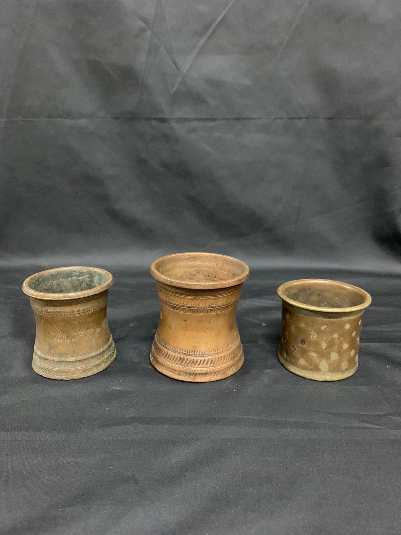 Set of 3 Brass Islamic Cups (1 of 5)