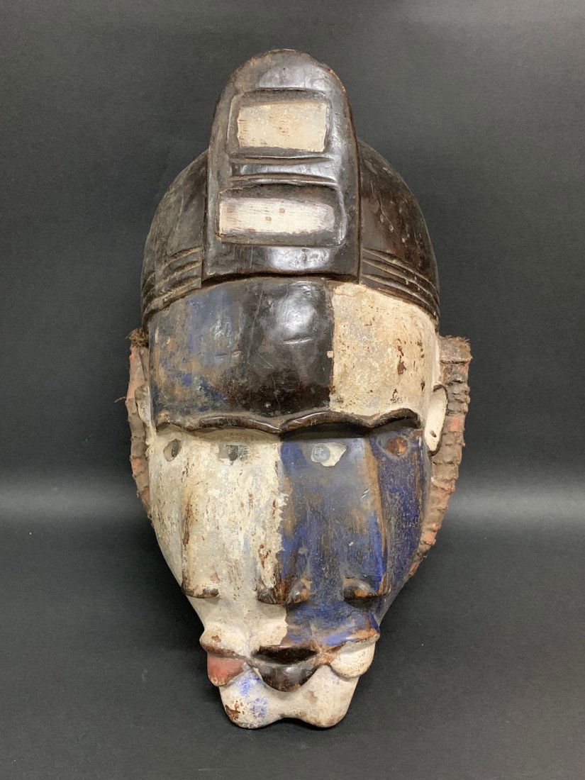 African Art Triple Face Bacongo Mask (1 of 5)