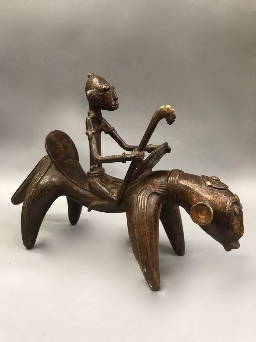 African Bronze Dogon Horsemen (1 of 6)