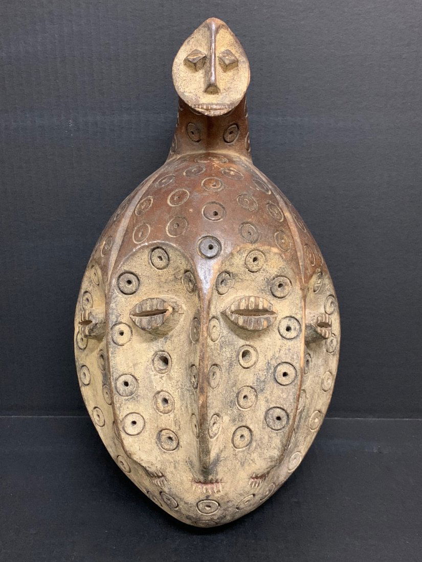 African Art Triple Face Lega Mask (1 of 8)
