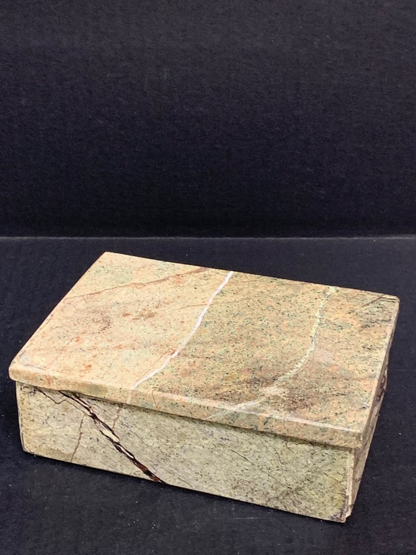Carved Marble Box: Carvde Marble Box, The dimension is 2.25" high x 6.25" Wide x 4.25. The shipping cost for domestic is $35.00 flat rate shipping within the Continental US, the International foreign shipping rates are 