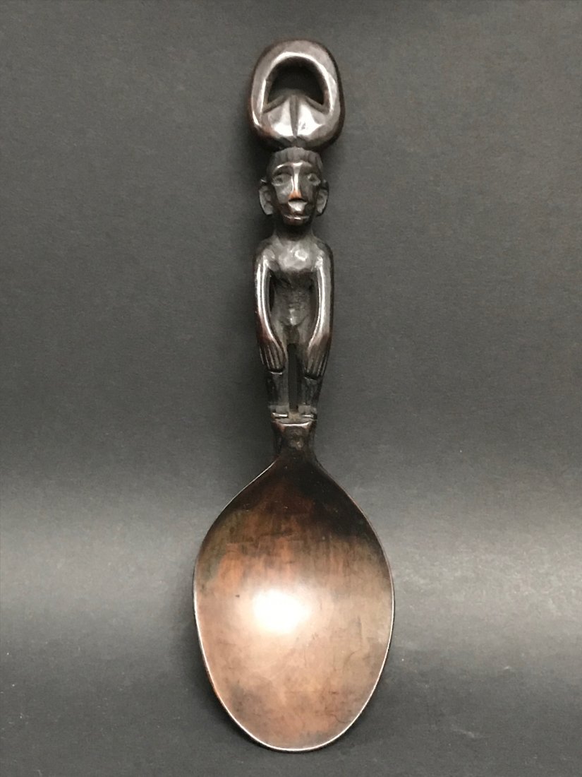 Philippine Tribal Art Carved Wood Ifugao Bulul Spoon (1 of 5)