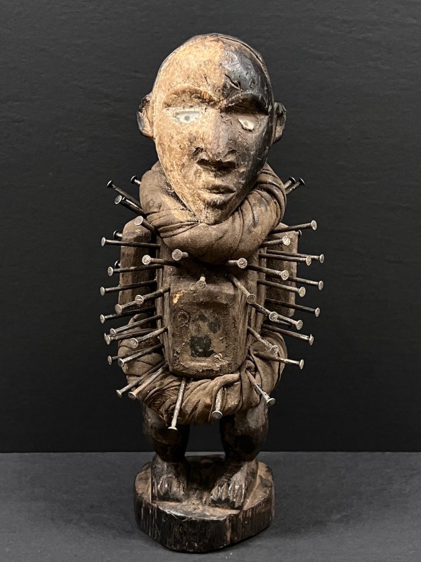 Bacongo Nail Fetish Statue (1 of 5)
