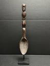 Philippine Ifugao Carved Wood Figurative Spoon
