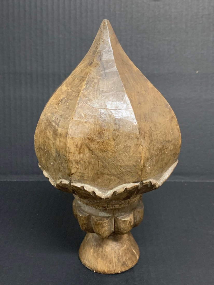 Carved Wood Finial Sculpture (1 of 5)