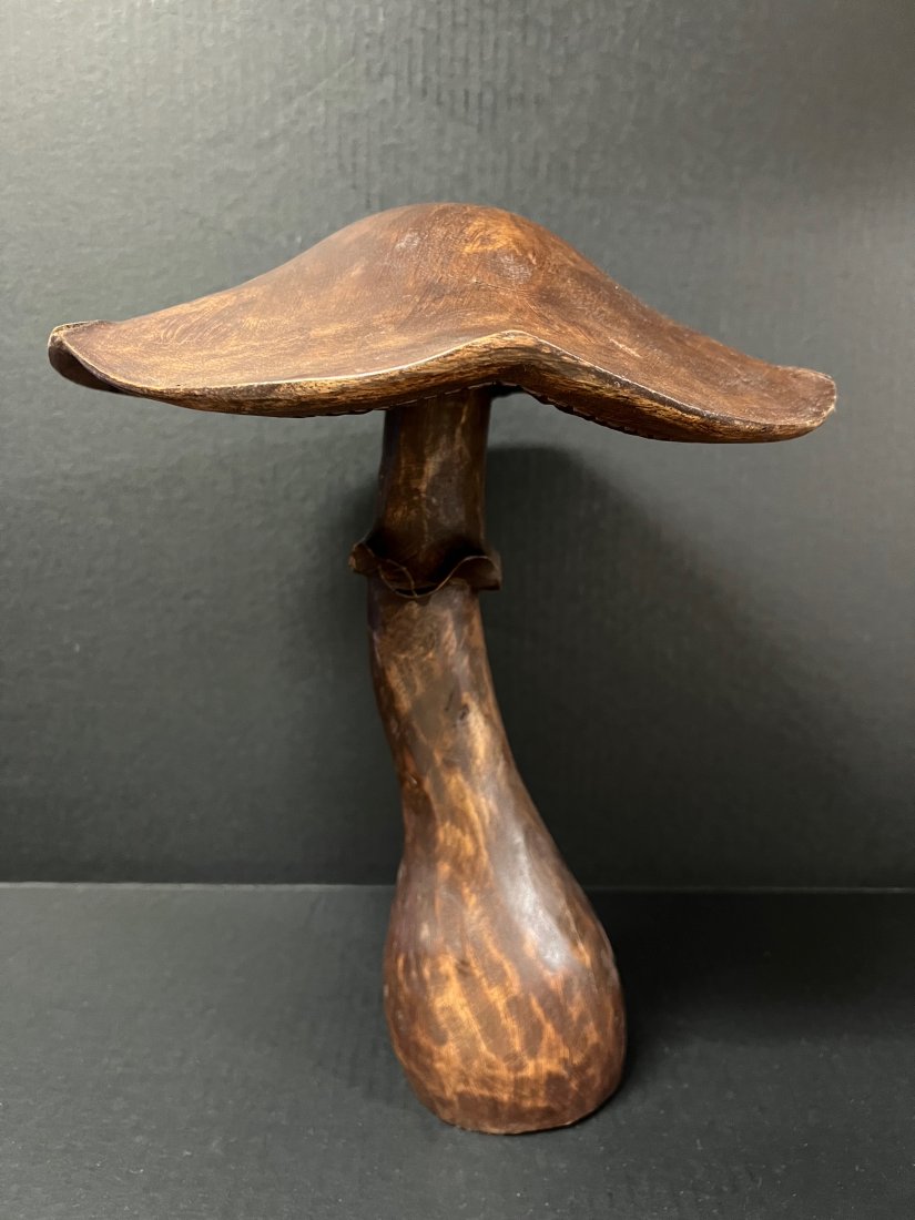 Carved Wood Mushroom Papermache Mold (1 of 8)
