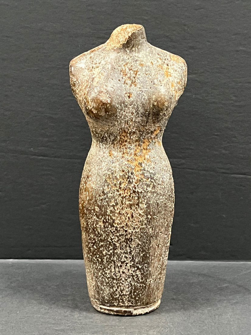 Carved Wood Mannequin Papermache Mold - Torso (1 of 8)