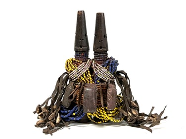 Twin Ibeji Beaded Doll