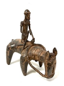 Dogon Bronze Horse with Rider