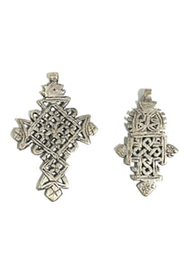 Ethiopian Coptic Cross Pendant 2 Pieces