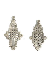 Ethiopian Coptic Cross Pendant 2 Pieces