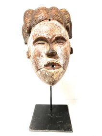 Ogoni Mask With Metal Stand