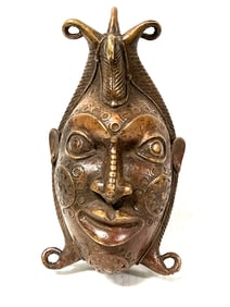 Bronze Bamileke Mask