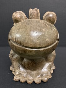 Carved Wood Frog