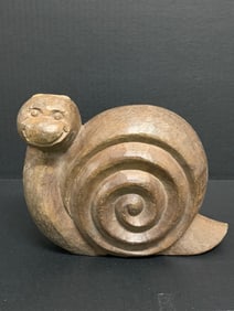 Carved Wood Snail