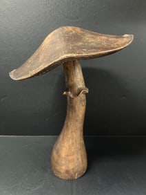 Carved Wood Mushroom