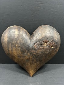 Carved Wood Heart