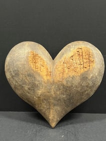 Carved Wood Heart