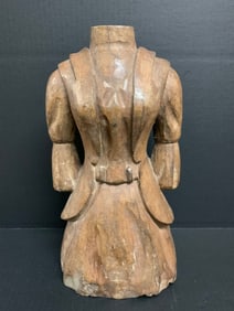 Carved Wood Female Mannequin