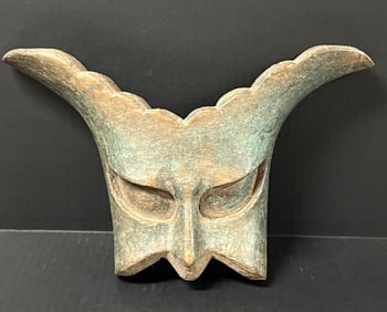 Carved Wood Masquerade Mask