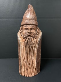 Carved Wood Santa Claus