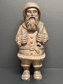 Carved Wood Santa Claus