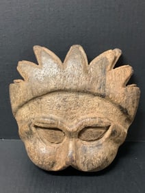 Carved Wood Masquarade Face