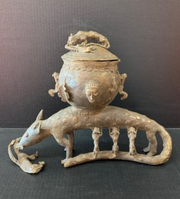 Bronze Ashanti Medicine Container