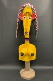 Bozo Painted Puppet Statue