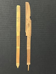 Philippine Tribal Art Carved Bamboo Mouth Harp 2 Pcs.