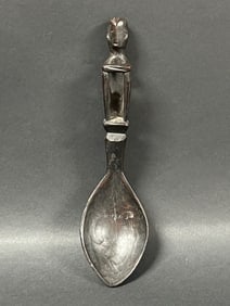Philippine Ifugao Carved Wood Figurative Spoon